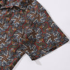 Vintage Hawaiian Shirt For Men Vibrant Cycle Morris Shirt Camp Collar 100% Cotton By Cigar