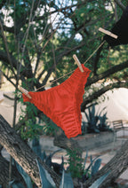 The red frilly panties - 100% organic pima cotton
