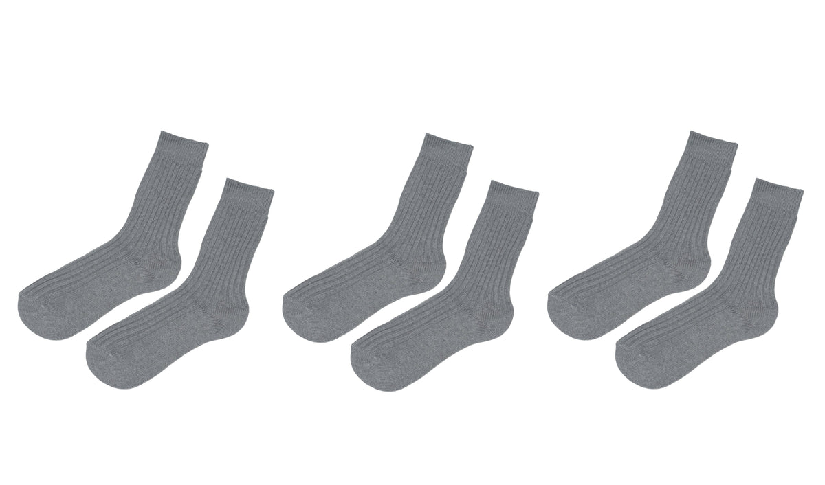 tittimitti® Women’s 100% Organic Cotton Boot Socks 3-Pack – Thick Warm Winter Socks Made in Italy