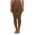 🌿 Organic Cotton Yoga Pants Brown – High-Waisted, Breathable, Sustainable Activewear