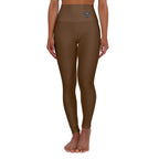 🌿 Organic Cotton Yoga Pants Brown – High-Waisted, Breathable, Sustainable Activewear