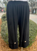 Gail Capri Pant with Pockets! 100% Cotton Gauze