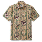 Hawaiian Shirt For Men Sleuth Hound Button-down Shirt Short Sleeve 100% Cotton Shirt By Yakima