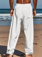 Men's Full Size Button-Fly Drawstring Pants Plus Size