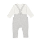 Organic Knit Bodysuit and Sweater Overall Set