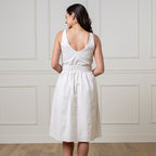 A-Line Organic Dress with Sash Taupe