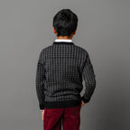 Organic Intarsia Crew Neck Sweater - Baby
