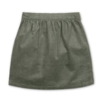 Organic Corduroy Button Front Skirt
