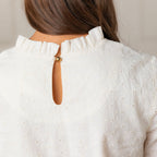 Organic Ruffle Neck Top