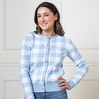 Organic Intarsia Sweater Cardigan