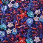 Summer Hawaiian Shirt For Men The Big Dive By Lucille Pattern Print Shirt Camp Collar 100% Cotton