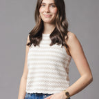 Organic Button Back Sweater Tank