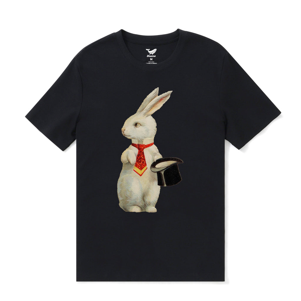 Easter Hawaiian Tee For Men Best Easter Wishes Tee Crew Neck 100% Cotton - BLACK