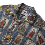 Hawaiian Shirt For Men The Twelve Main Gods Print Shirt Camp Collar 100% Cotton By Sun