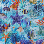 Hawaiian Shirt For Men Underwater Wonderland Button-down Shirt Short Sleeve 100% Cotton Shirt By Cigar