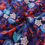 Summer Hawaiian Shirt For Men The Big Dive By Lucille Pattern Print Shirt Camp Collar 100% Cotton