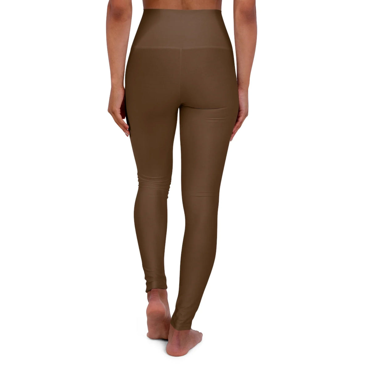 🌿 Organic Cotton Yoga Pants Brown – High-Waisted, Breathable, Sustainable Activewear