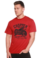 Chopper Custom Motors Men's Bamboo Viscose/Organic Cotton Short Sleeve Graphic T-Shirt