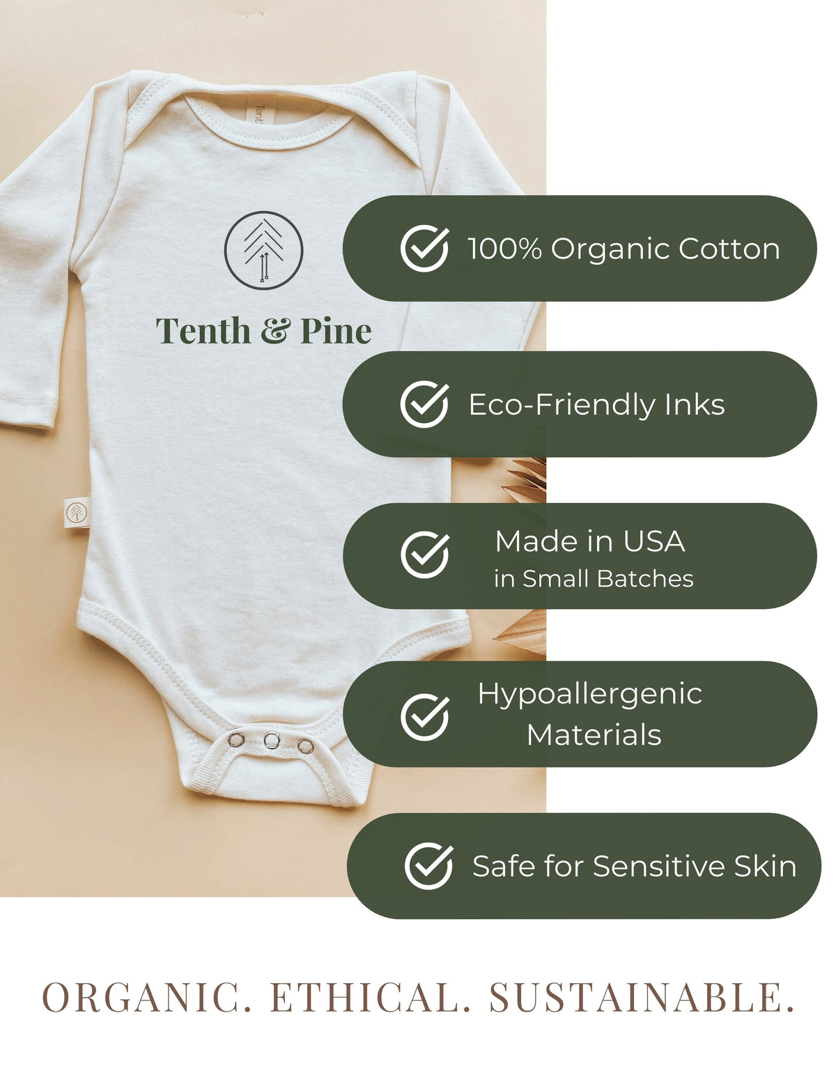 Locally Grown Organic Baby Bodysuit
