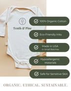 Monthly Milestones Organic Baby Bodysuit