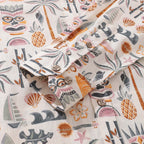 Long Sleeve Hawaiian Shirt For Men Tiki Beach By House of Haricot Cotton Button-down Aloha Shirt