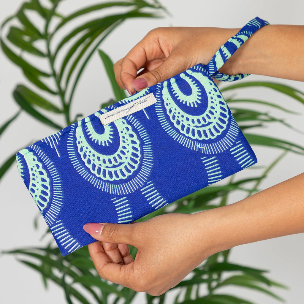 Ugandan Organic Waxcloth Wristlet