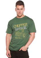 Chopper Garage Men's Bamboo Viscose/Organic Cotton Short Sleeve Graphic T-Shirt