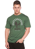 Skate Boarding Men's Bamboo Viscose/Organic Cotton Short Sleeve Graphic T-Shirt