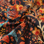Hawaiian Shirt For Men Blazing Tiger Shirt Camp Collar 100% Cotton By Sylvia