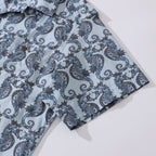 Summer Hawaiian Shirt For Men Smile of the Sea Print Shirt Camp Collar 100% Cotton By Cigar