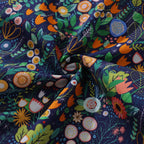 Floral Hawaiian Shirt For Men Button-down Short Sleeve 100% Cotton Shirt By Rachel Parker