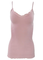 BASIC COTTON Free Spirit Premium Quality 100% Cotton Women's Spaghetti Straps Top Made in Italy (601)