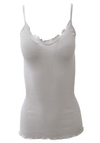 BASIC COTTON Free Spirit Premium Quality 100% Cotton Women's Spaghetti Straps Top Made in Italy (601)