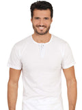 MaRe Premium Quality 100% Cotton Men's Collarless Polo T-Shirt. Proudly Made in Italy.