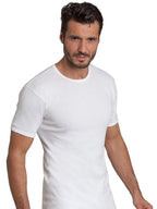BASIC COTTON Free Spirit Premium Quality 100% Cotton Men's Crew Neck T-Shirt. Proudly Made in Italy (906)
