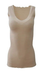 BASIC COTTON Free Spirit Premium Quality 100% Cotton Women's Tank Top. Proudly Made in Italy (603)