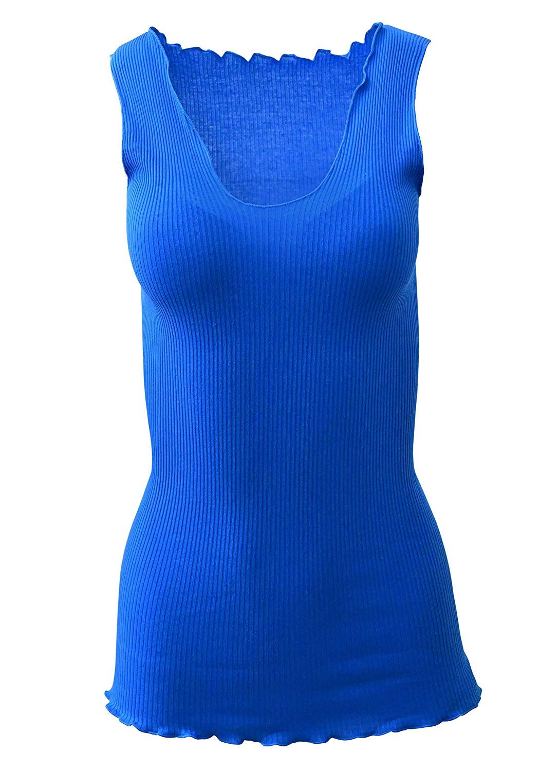 BASIC COTTON Free Spirit Premium Quality 100% Cotton Women's Tank Top. Proudly Made in Italy (603)