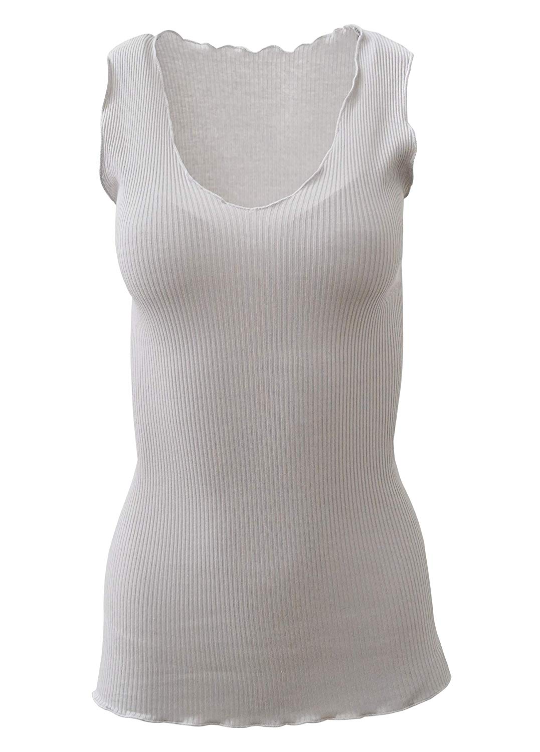 BASIC COTTON Free Spirit Premium Quality 100% Cotton Women's Tank Top. Proudly Made in Italy (603)