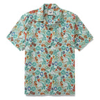 Hawaiian Shirt For Men TIKI Fiesta Print Shirt Camp Collar 100% Cotton By Sherry