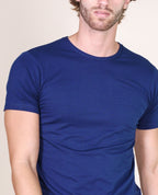 BASIC COTTON Free Spirit Premium Quality 100% Cotton Men's Crew Neck T-Shirt. Proudly Made in Italy (906)