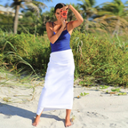 Diamond Collection Beach Towel: White, 100% Cotton (1.42lbs)