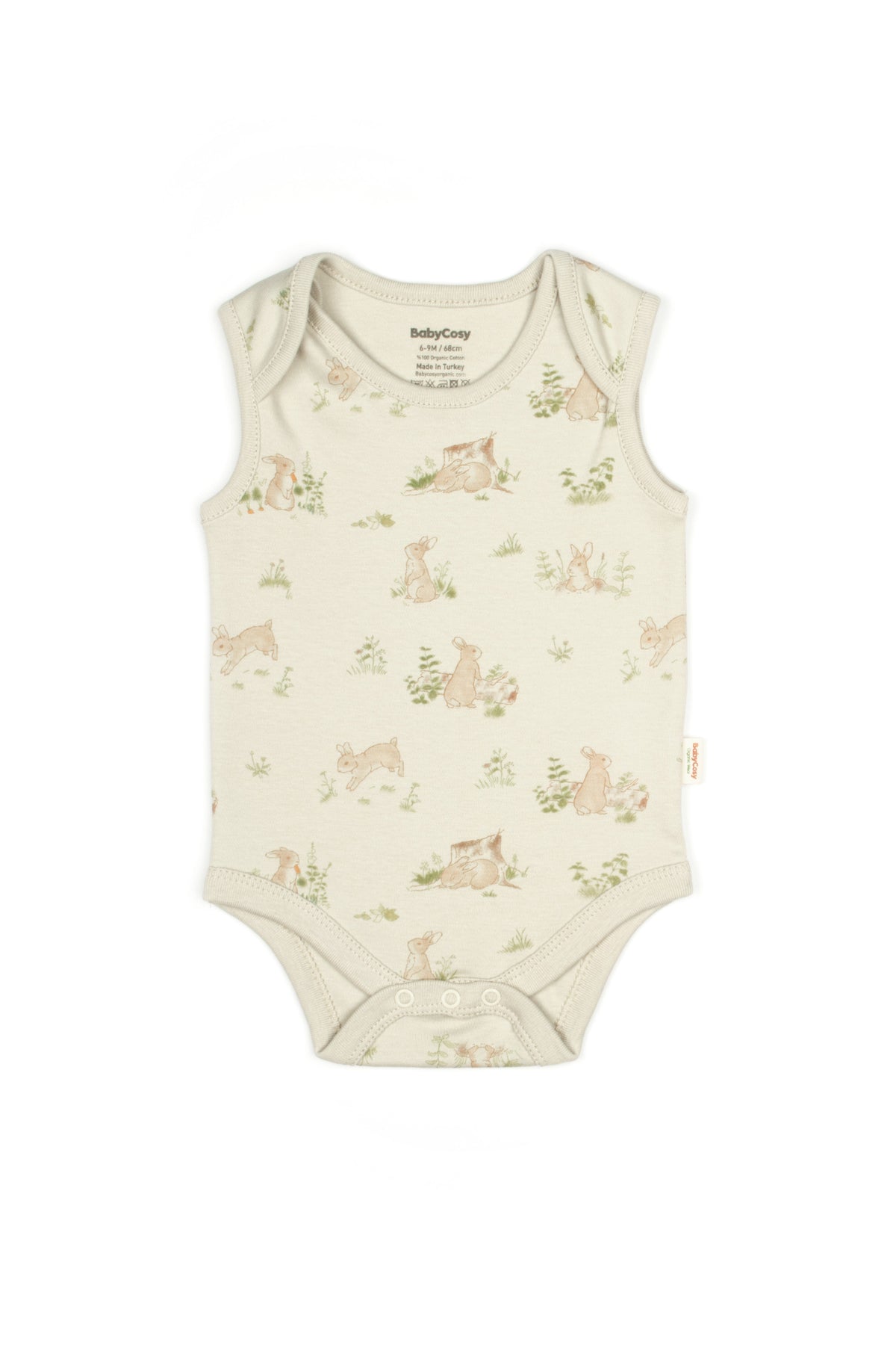Bunny Sleeveless Organic Bodysuit