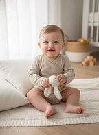 Brown Long Sleeve Organic Bodysuit