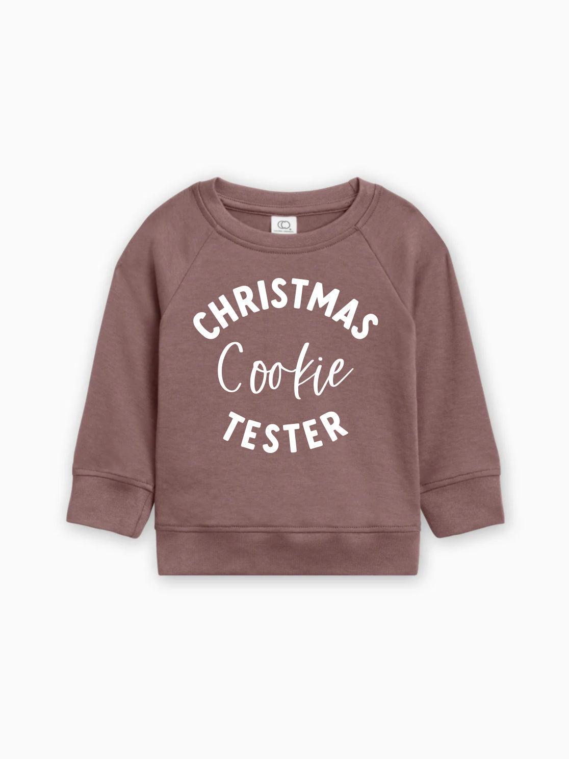 Christmas Cookie Tester Organic Cotton Baby and Toddler Pullover