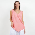 Women's 100% Cotton Gauze Dominica Tank Top