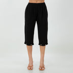Women's Cotton Gauze Nydia Capri With Pockets