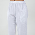 Women's Cotton Gauze Nydia Capri With Pockets