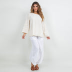 Women's Cotton Gauze Sabrina Top