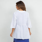 Chinatown Elbow Length Cotton Gauze Jacket
