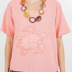 Women's 100% Cotton Gauze Turtle Top